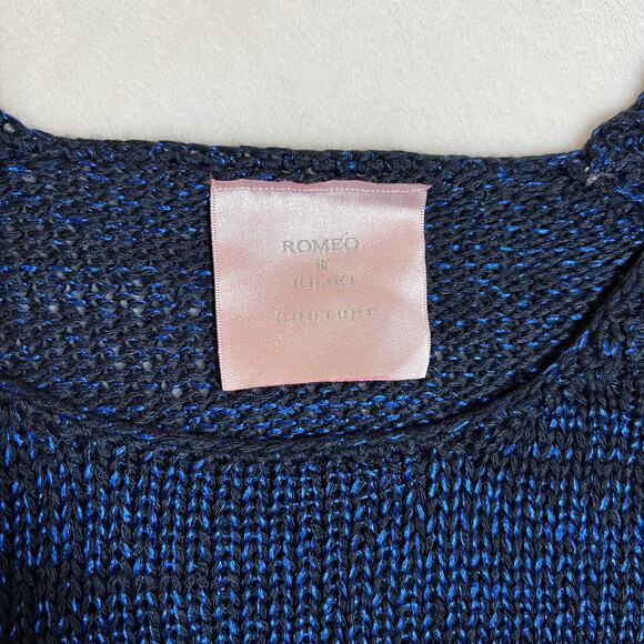 Romeo & Juliet Couture Crewneck Knit Pullover Sweater Size Small Casual - Picture 4 of 8